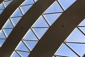 Tel Aviv Israel June 4, 2019. Geometric lines and figures in construction and architecture. photo