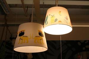 A lantern to illuminate the space at night. photo
