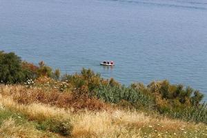 Tiberias Israel May 8, 2020. Lake Kinneret is a freshwater lake in northeastern Israel. photo