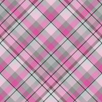 Seamless pattern in great cozy pink, grey and black  colors for plaid, fabric, textile, clothes, tablecloth and other things. Vector image. 2