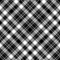 Seamless pattern in interesting black and white colors for plaid, fabric, textile, clothes, tablecloth and other things. Vector image. 2