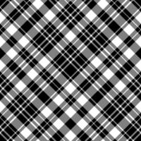 Seamless pattern in interesting black and white colors for plaid, fabric, textile, clothes, tablecloth and other things. Vector image. 2