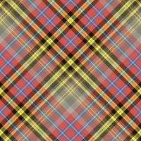 Seamless pattern in great black, yellow, red, blue and grey colors for plaid, fabric, textile, clothes, tablecloth and other things. Vector image. 2