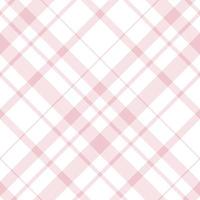Seamless pattern in fine light pink and white colors for plaid, fabric, textile, clothes, tablecloth and other things. Vector image. 2