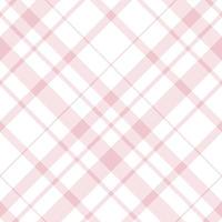 Seamless pattern in fine light pink and white colors for plaid, fabric, textile, clothes, tablecloth and other things. Vector image. 2