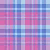 Seamless pattern in nice pink and light and dark blue colors for plaid, fabric, textile, clothes, tablecloth and other things. Vector image.