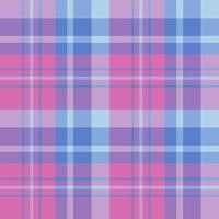 Seamless pattern in nice pink and light and dark blue colors for plaid, fabric, textile, clothes, tablecloth and other things. Vector image.