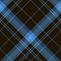 Seamless pattern in lovely black, blue and grey colors for plaid, fabric, textile, clothes, tablecloth and other things. Vector image. 2