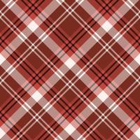 Seamless pattern in marvelous dark red, black and white colors for plaid, fabric, textile, clothes, tablecloth and other things. Vector image. 2