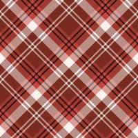 Seamless pattern in marvelous dark red, black and white colors for plaid, fabric, textile, clothes, tablecloth and other things. Vector image. 2