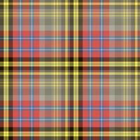 Seamless pattern in great black, yellow, red, blue and grey colors for plaid, fabric, textile, clothes, tablecloth and other things. Vector image.