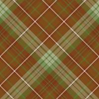 Seamless pattern in great creative green, brown and white colors for plaid, fabric, textile, clothes, tablecloth and other things. Vector image. 2
