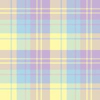 Seamless pattern in great pastel yellow, blue and violet colors for plaid, fabric, textile, clothes, tablecloth and other things. Vector image.