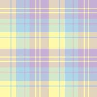 Seamless pattern in great pastel yellow, blue and violet colors for plaid, fabric, textile, clothes, tablecloth and other things. Vector image.