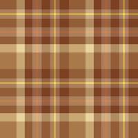 Seamless pattern in great brown, yellow and orange colors for plaid, fabric, textile, clothes, tablecloth and other things. Vector image.