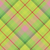 Seamless pattern in green and light pink colors for plaid, fabric, textile, clothes, tablecloth and other things. Vector image. 2