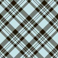 Seamless pattern in gentle light blue, grey and black colors for plaid, fabric, textile, clothes, tablecloth and other things. Vector image. 2