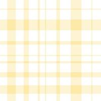 patrón impecable en finos colores amarillo claro y blanco para tela escocesa, tela, textil, ropa, mantel y otras cosas. imagen vectorial vector