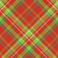 Seamless pattern in great creative red and green  colors for plaid, fabric, textile, clothes, tablecloth and other things. Vector image. 2