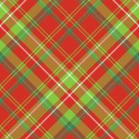 Seamless pattern in great creative red and green  colors for plaid, fabric, textile, clothes, tablecloth and other things. Vector image. 2