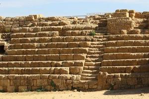 Caesarea Israel November 21, 2019. The ruins of an ancient city on the Mediterranean Sea in Israel. photo