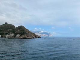 Seascape with a view of Balaclava. Crimea photo