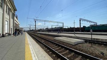 Krasnodar, Russia - July 21, 2022 Krasnodar Railway Station photo