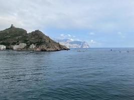 Seascape with a view of Balaclava. Crimea photo