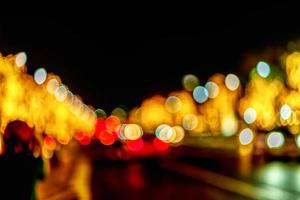 Colorful bokeh lights photo