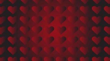 Red hearts seamless pattern. Love romantic theme. Vector abstract texture with small linear hearts. Stylish minimal design for wrapping, fabric, cloth, print, wedding decor
