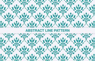 flat ornament line pattern design vector