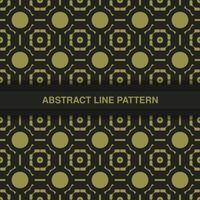 flat ornament line pattern design vector