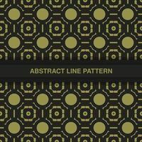 flat ornament line pattern design vector