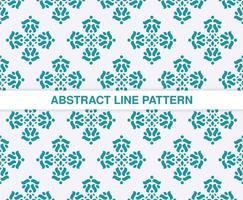 flat ornament line pattern design vector