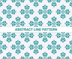 flat ornament line pattern design vector