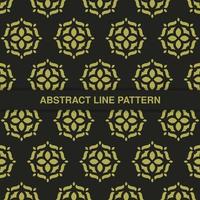 flat ornament line pattern design vector