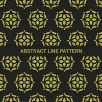 flat ornament line pattern design vector