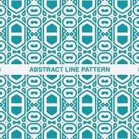 flat ornament line pattern design vector