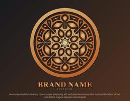 luxury ornament logo line art vector