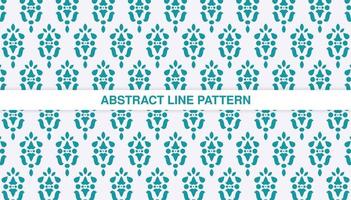 flat ornament line pattern design vector