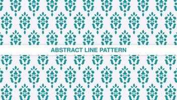 flat ornament line pattern design vector