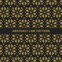 flat ornament line pattern design vector