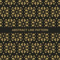 flat ornament line pattern design vector