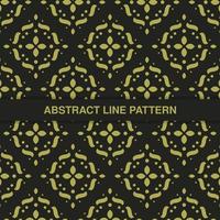 flat ornament line pattern design vector