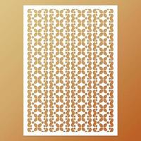 seamless die cut decorative pattern template vector