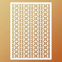 seamless die cut decorative pattern template vector