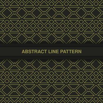 flat ornament line pattern design vector