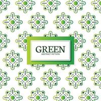 Green abstract geometric pattern design vector