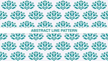 flat ornament line pattern design vector