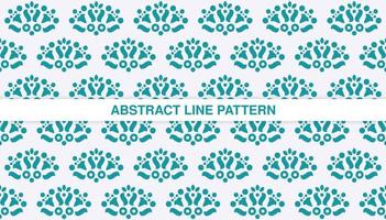 flat ornament line pattern design vector